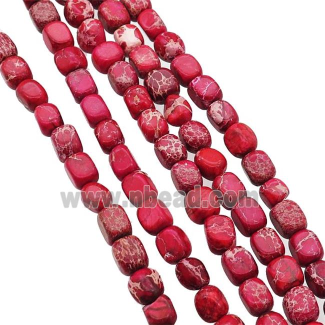 Red Imperial Jasper Beads Freeform