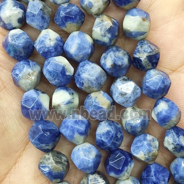 Blue Sodalite Beads Cut Round B-Grade