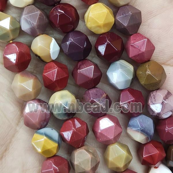 Mookaite Beads Multicolor Cut Round