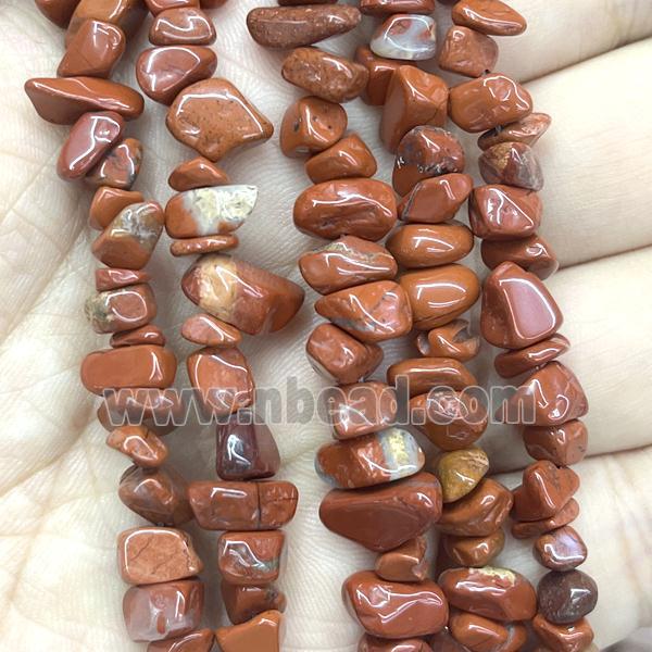 Red Jasper Beads Chip Freeform