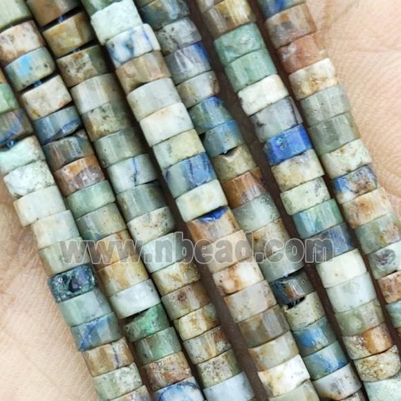 Natural Chrysocolla Heishi Spacer Beads Multicolor