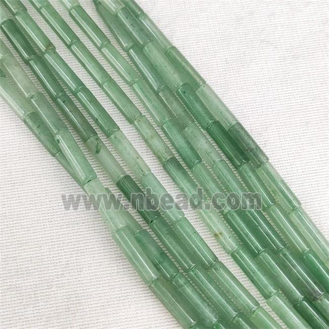 Green Aventurine Tube Beads