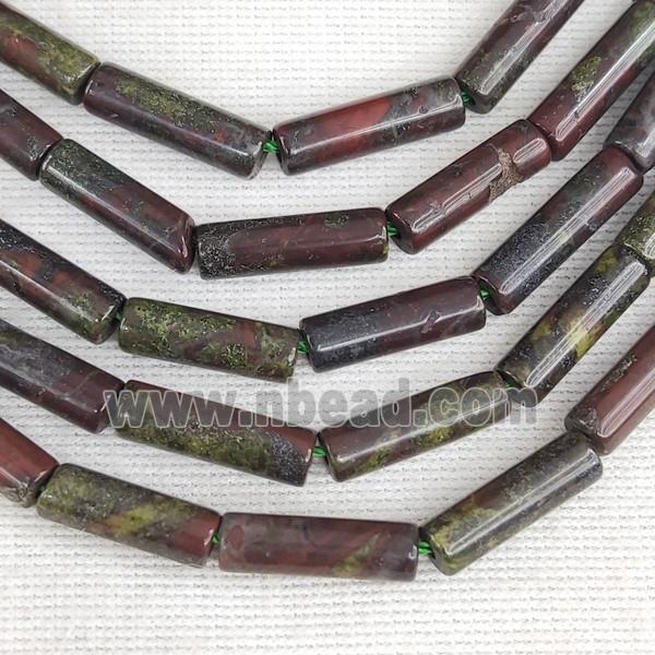 Dragon BloodStone Tube Beads