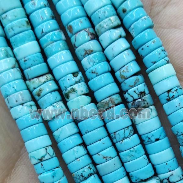 Blue Magnesite Turquoise Heishi Beads
