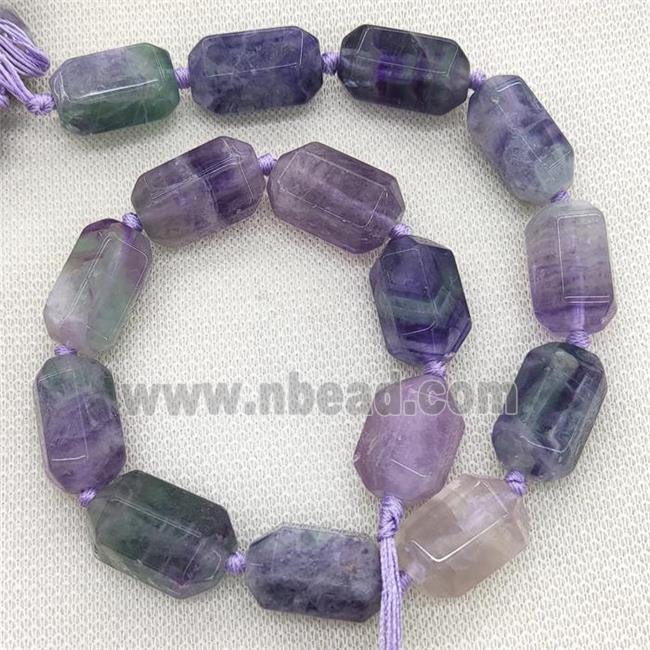 Fluorite Prism Beads Multicolor