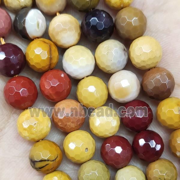 Mookaite Beads Faceted Round