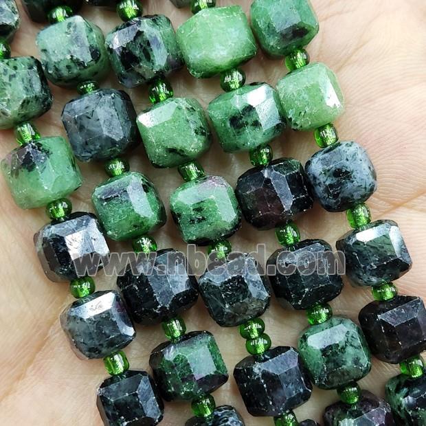 Zoisite Beads Faceted Cube