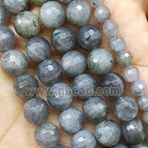 Labradorite Beads Faceted Round