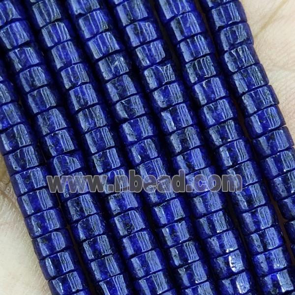 Blue Dye Lapis Heishi Beads