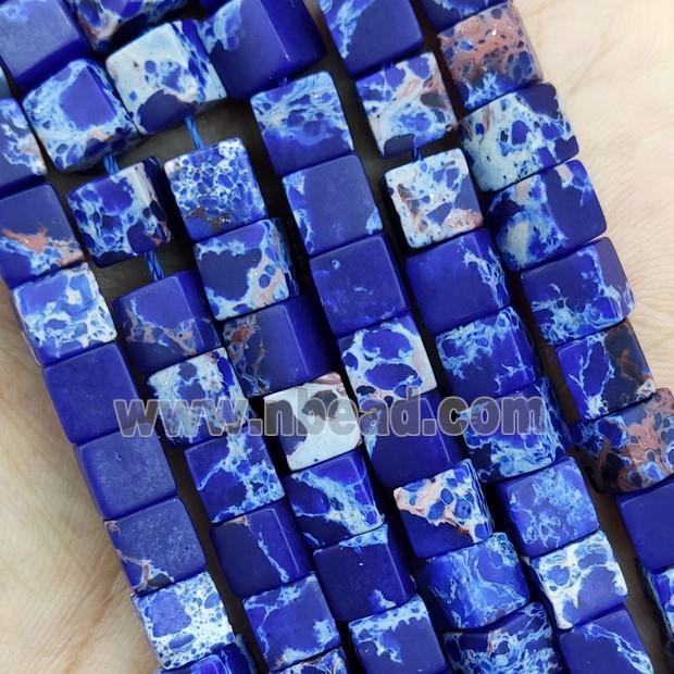 Blue Sodalite Cube Beads Beads