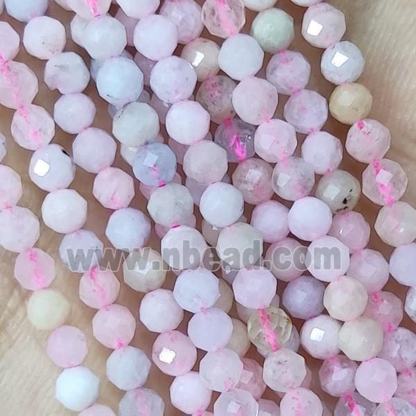 Pink Morganite Beads Tiny Faceted Round