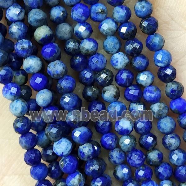 Blue Lapis Lazuli Beads Faceted Round Lazurite