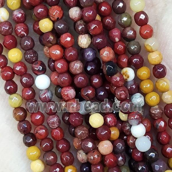 Mookaite Beads Tiny Faceted Round