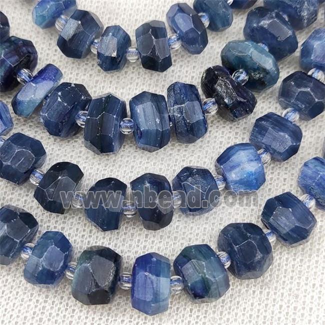 Kyanite Beads Blue Faceted Rondelle