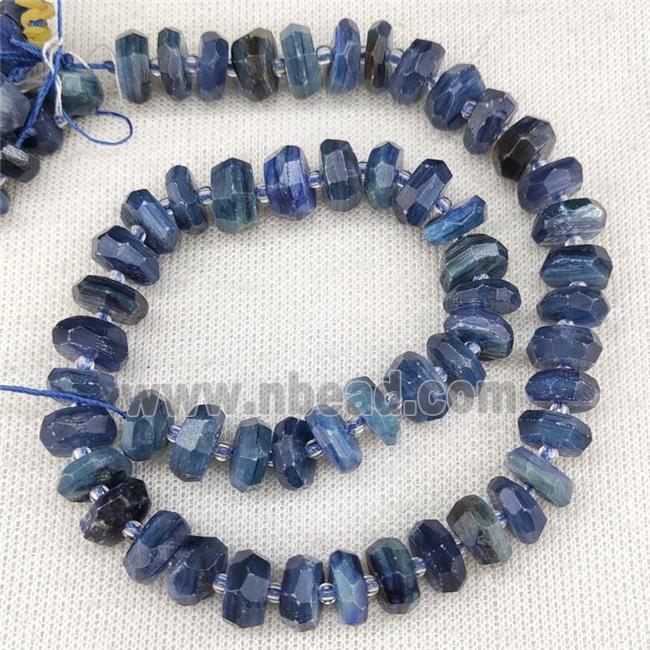 Kyanite Beads Blue Faceted Rondelle