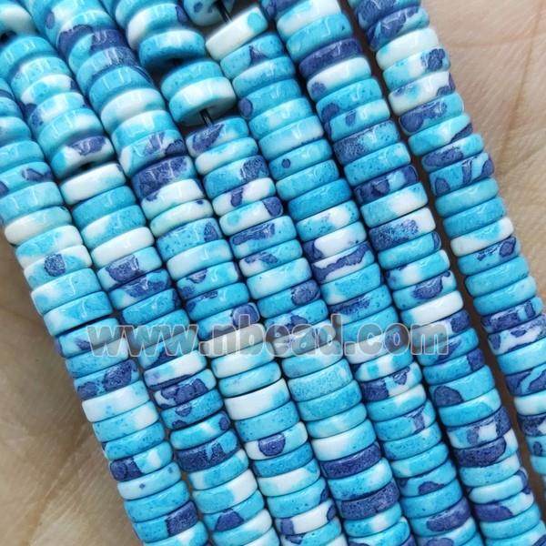 Rainforest Stone Heishi Beads Blue