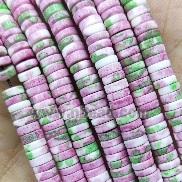 Rainforest Stone Heishi Beads Pink