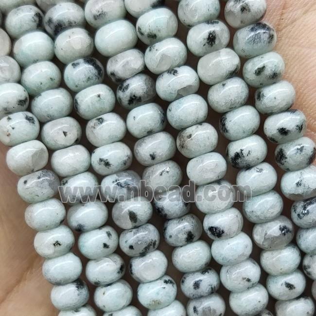 Natural Kiwi Jasper Beads Smooth Rondelle