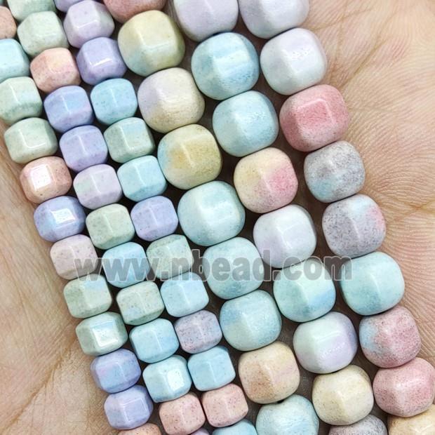 Multicolor Alashan Agate Beads Lantern