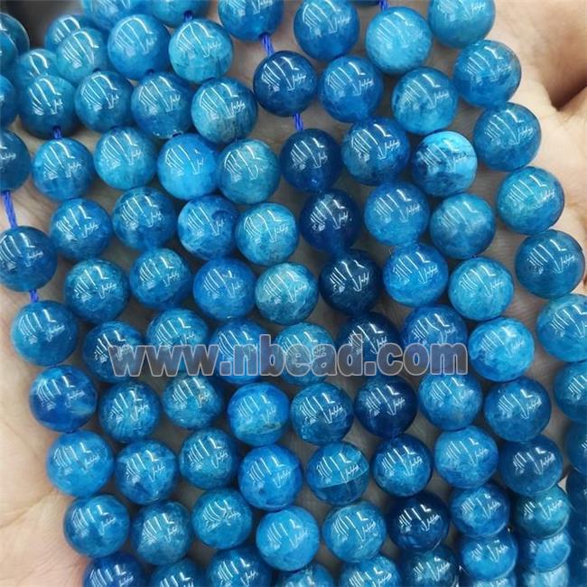 Natural Apatite Beads Smooth Round A-Grade