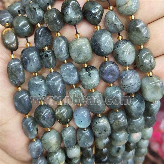 Labradorite Nugget Beads Freeform Polished