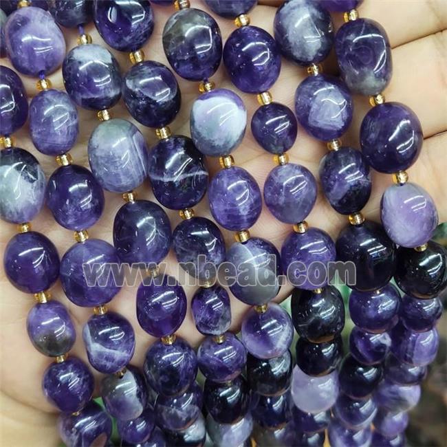 Purple Amethyst Nugget Beads Freeform Polished