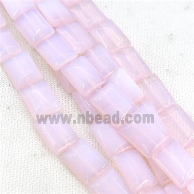 Pink Opalite Rectangle Beads