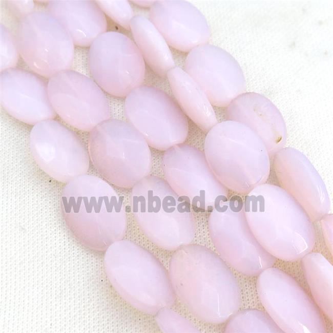 Pink Opalite Beads Faceted Oval