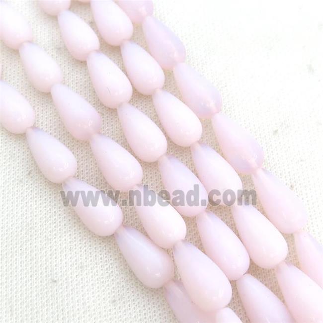 Pink Opalite Teardrop Beads