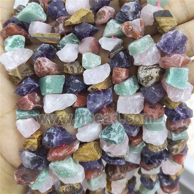 Mix Gemstone Nugget Beads Freeform Rough