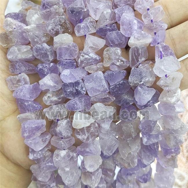 Purple Amethyst Nugget Beads Freeform Rough