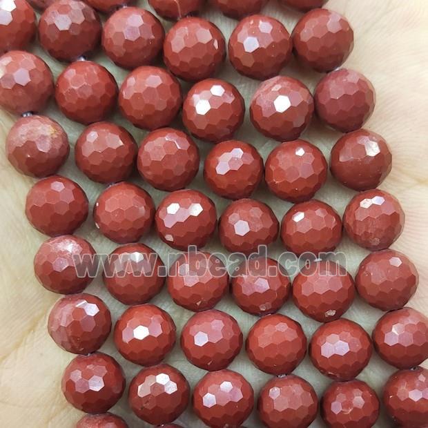 Red Jasper Beads Faceted Round