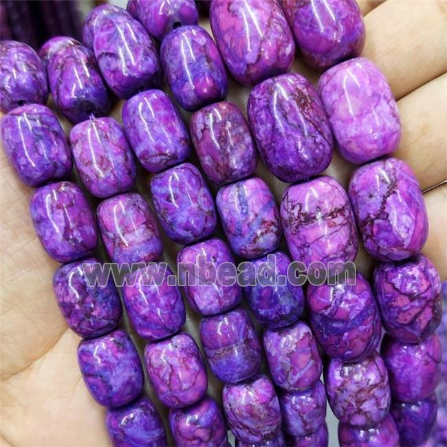 Purple Sugilite Barrel Beads Dye