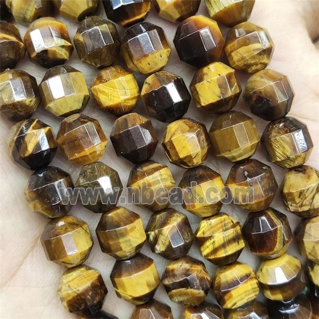 Yellow Tiger Eye Stone Prism Beads