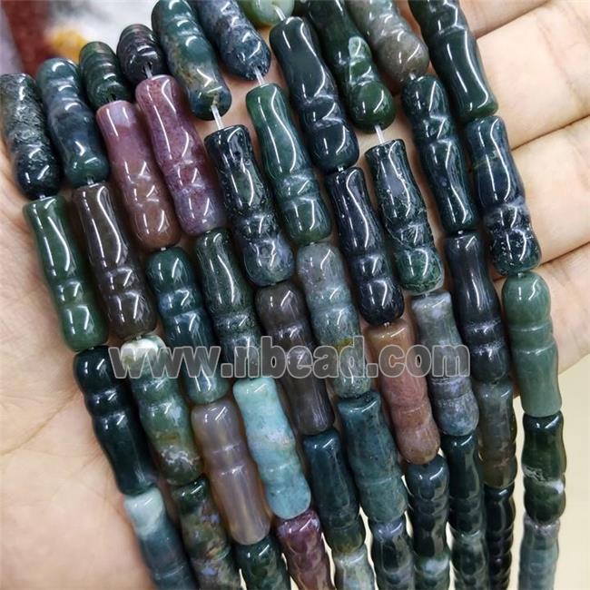 Indian Agate Tube Beads