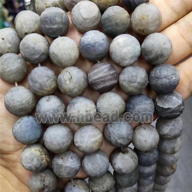 Labradorite Round Beads Carved