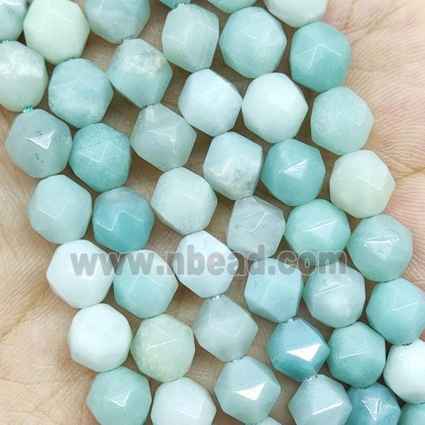 Blue Amazonite Beads Round Cut