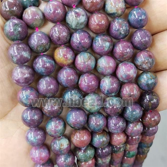 Natural Ruby Beads Smooth Round