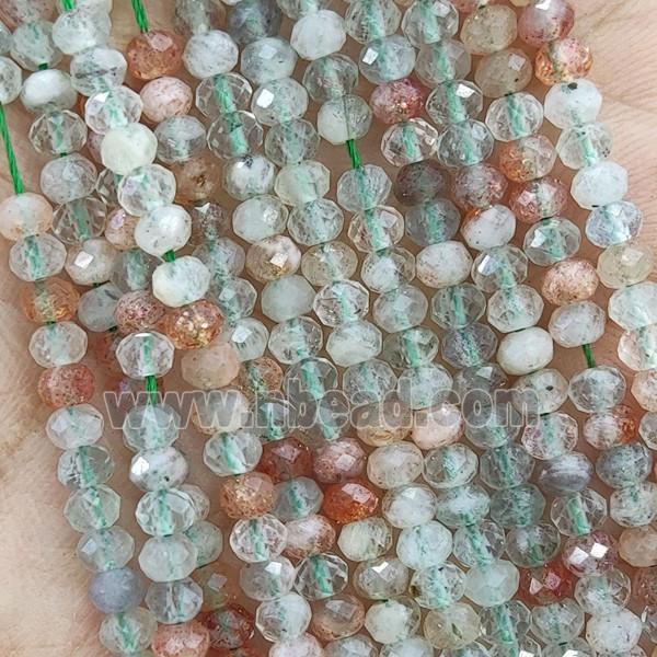 Arusha Chlorite Quartz Beads Faceted Rondelle