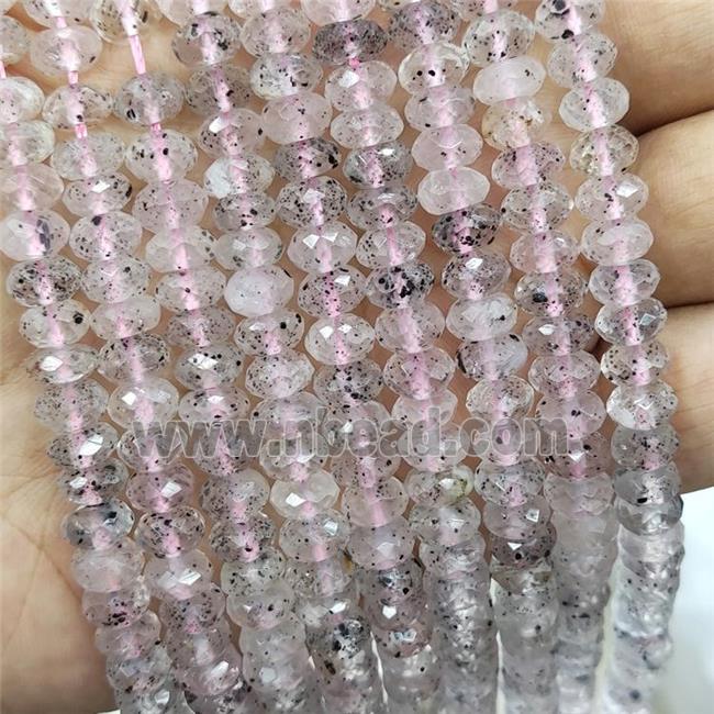 Mica Crystal Quartz Beads Faceted Rondelle