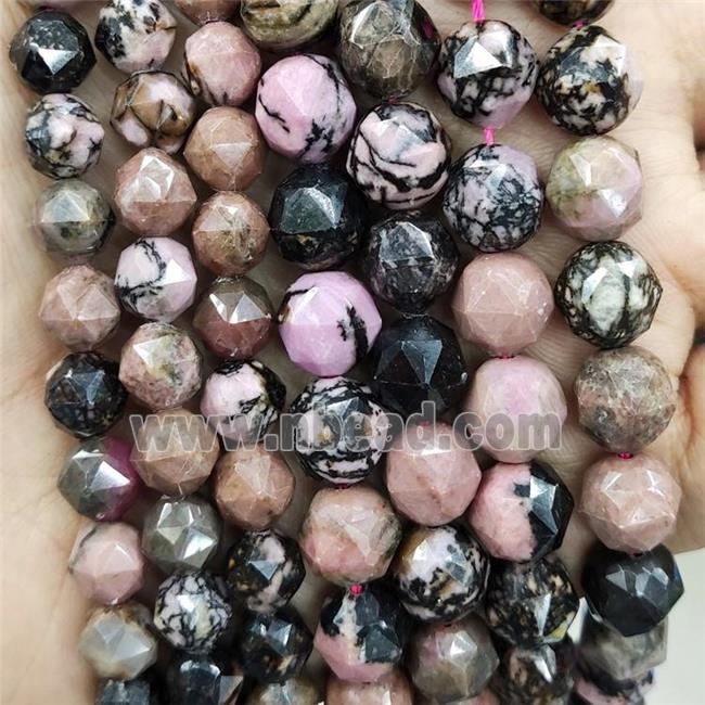 Pink Chinese Rhodonite Beads Round Cut