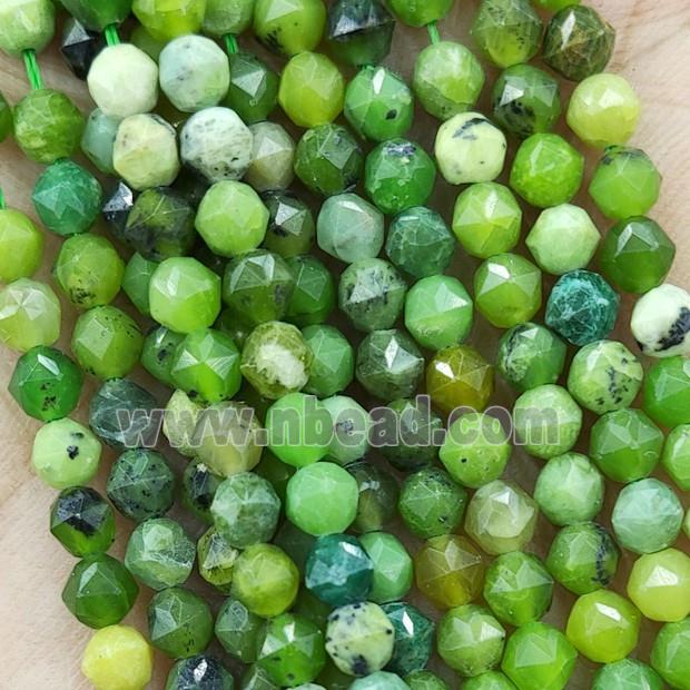 Green Canadian Chrysoprase Beads Cut Round