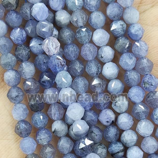 Natural Tanzanite Beads Blue Diamond Cut Round