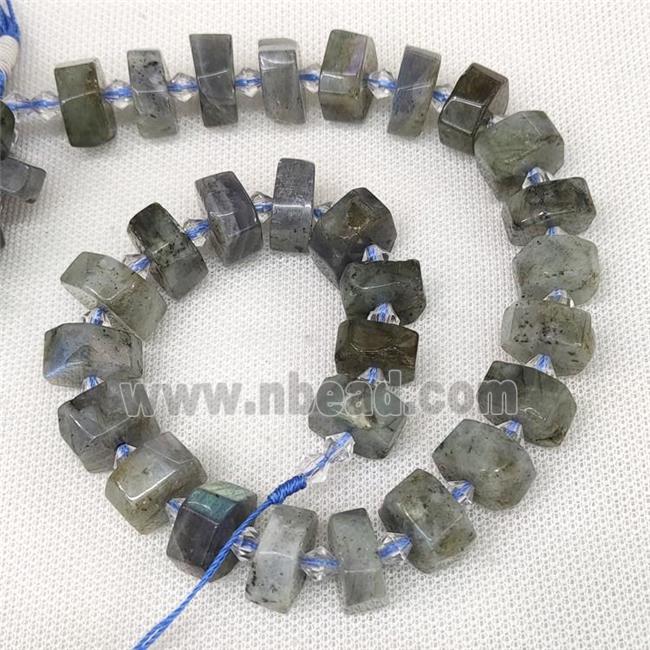 Natural Labradorite Heishi Beads Cut