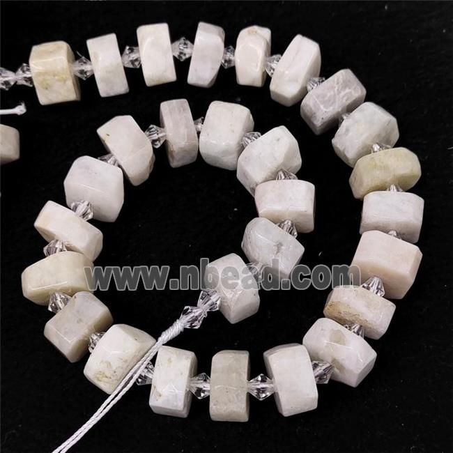 Natural White Heishi Beads Cut