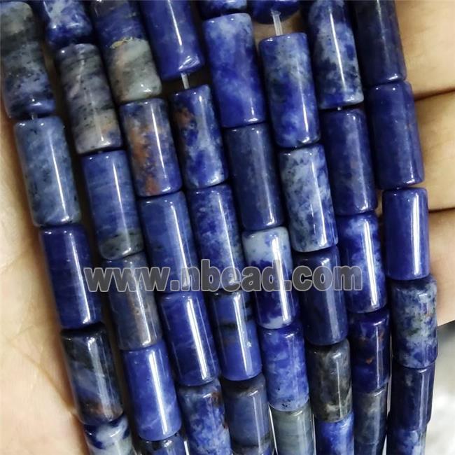 Natural Blue Sodalite Beads Tube