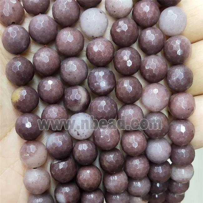 Purple Aventurine Beads Faceted Round