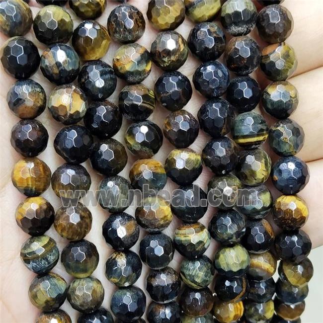 Dream Tiger Eye Stone Beads Faceted Round