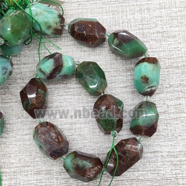 Natural Australian Chrysoprase Nugget Beads Freeform Green A-Grade