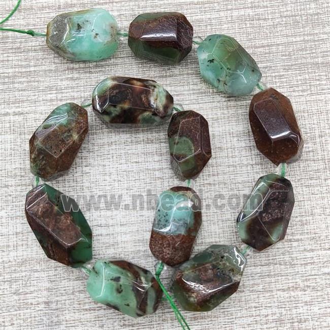 Natural Green Australian Chrysoprase Nugget Beads Freeform B-Grade